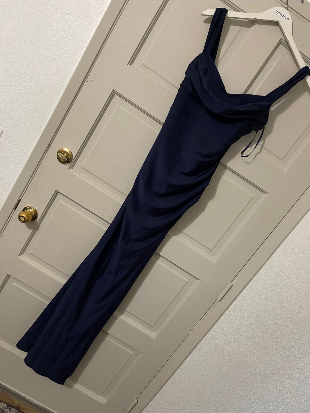 Windsor Navy Cowl Neck Maxi Dress